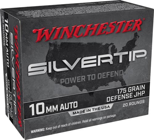 Winchester Silvertip 10MM - 185GR JHP 20RD 10BX/CS