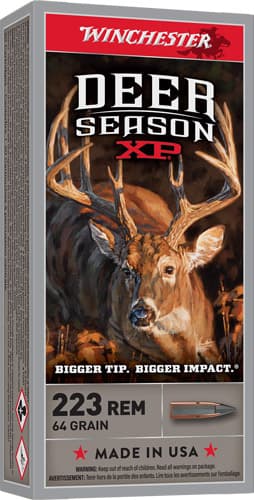 Winchester Deer Season XP Rifle Ammunition .223 Rem 64 Gr. PT 3020 FPS 20/Ct