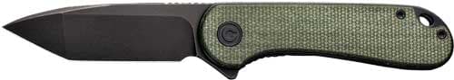 Civivi Knife Elementum 2.96" - Green Micarta/Black D2 Lnrlck