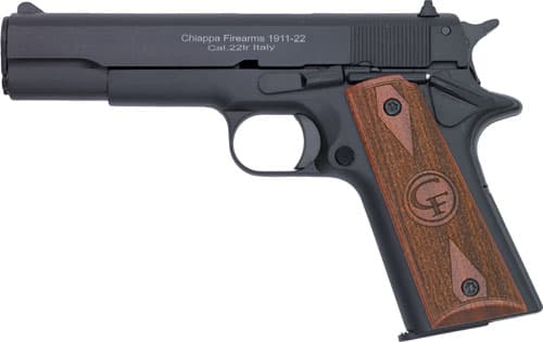 Chiappa 1911-22 22LR 5" FS - 10RD Black/WOOD