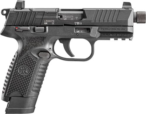 FN USA 502 Tactical Handgun .22 LR 10RD & 15RD Magazines (2) 4.6" Threaded Barrel Black