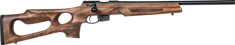 Anschutz 1761 HB 22LR 20" - Blued/Walnut Thumbhole 2-STG