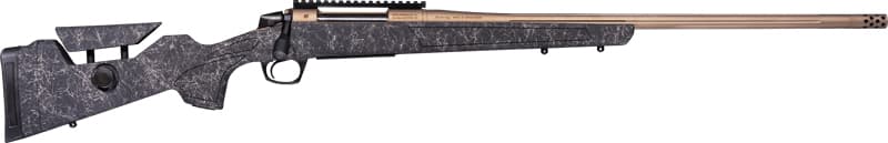 CVA Cascade LR Hunter Rifle 7MM Rem MAG 4RD Magazine 24" 5/8X24 Threaded Barrel Black with Smoke Bronze Web