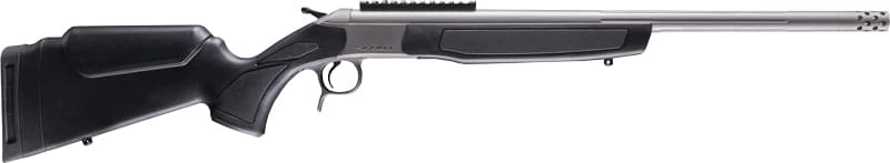 CVA Scout TD Single Shot Rifle .35 Whelen 22" Threaded Stainless Barrel Black Stock 0 MOA Pic Rail