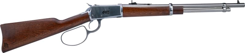 Heritage 92 Lever Action Rifle .357 MAG/.38 Spl 8RD Capacity 18" Polished Stainless Barrel Wood Stock