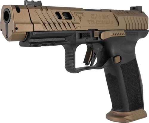 Canik TTI Combat | 4.6" Ported and Fluted Barrel | Canik Compensator | TTI Bronze | 9MM | 18RD | 2 Mags