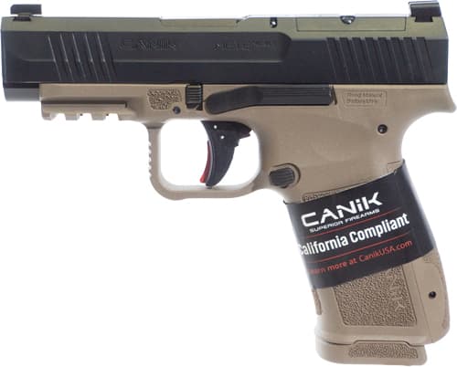 Canik Mete MC9 LS Handgun 9MM Luger 10RD Magazine 3.6" Barrel Black/FDE CA Compliant