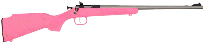 Keystone Crickett "My First Rifle" .22 LR Single Shot 16.1" Barrel Pink with Gold Webbing