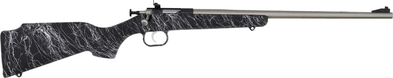 Keystone Crickett "My First Rifle" .22 LR Single Shot 16.1" Barrel Black with White Webbing