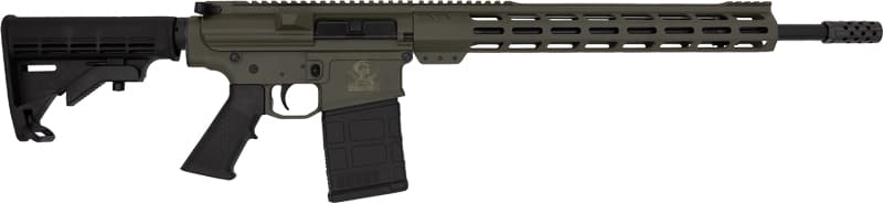 GLFA AR10 Rifle 308 WIN 18" - Nitride BBL 10-SHOT OD Green
