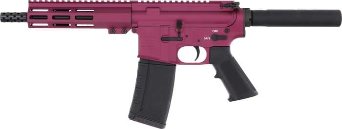 GLFA AR15 Pistol 223 Wylde - 7.5" Nitride Barrel BLK Cherry