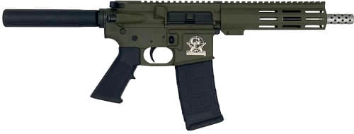 GLFA AR15 Pistol 223 Wylde - 7.5" Stainless BBL OD Green