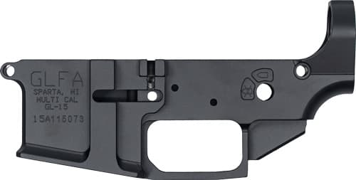 GLFA AR-15 Stripped Lower - Receiver Aluminum Black