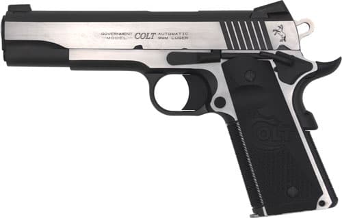 Colt Combat Elite Government Handgun 9MM Luger 9RD Magazine 5" Barrel Two-Tone Finish