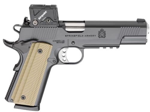Springfield Armory 1911 Operator Handgun .45 ACP 8RD Magazines (2) 5" Barrel Black with Aimpoint COA Red Dot