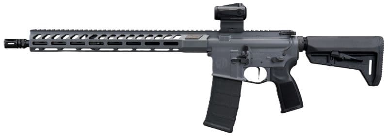 SIG Sauer M400 Forge Concrete Gray Rifle 5.56 NATO 30RD Magazine 16" Barrel Romeo-MSR Gen II Adjustable Stock M-LOK Handguard