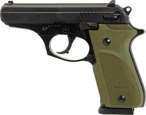 Bersa Thunder 380 Combat Plus Handgun .380 Auto 15RD Magazines(2) 3.5" Barrel Black Finish Green Grips