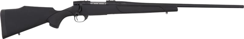 Weatherby Vanguard Obsidian Rifle 25-06 Rem 5RD Magazine 24" 1/2X28 Threaded Barrel Black Synthetic Stock