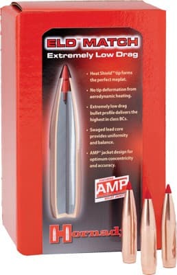 Hornady ELD Match Bullets with Heat Shield .338 Cal .338" 285 Gr 50/Ct