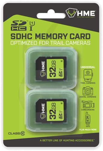 HME 32GB SDHC Memory Card 2/Ct