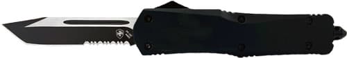 Templar Knife Large OTF Black - Rubber 3.5" Black Tanto Srrtd