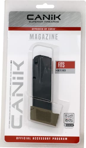 Canik Mete MC9 Handgun Magazine with Full Grip Extension FDE 9MM Luger 15/Rd