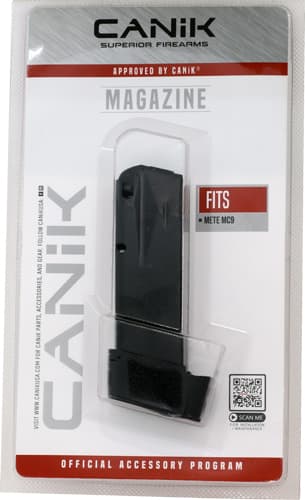 Canik Mete MC9 Handgun Magazine with Full Grip Extension Black 9MM Luger 15/Rd