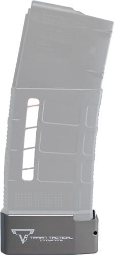 Taran TI 308 PMAG BASE PAD - +5/6 FLAT Titanium GRAY