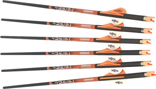 Ravin XBOW Arrow Carbon W/2" - Offset Vanes 400GR .003" 6PK