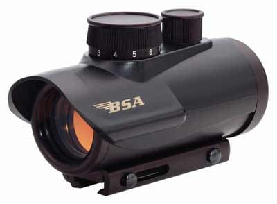 BSA Illuminated Red Dot Sight 1X30MM 5 MOA Red Dot - Black