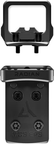 Radian Weapons Guardian+six Combo Optic Guard & Backup Iron Sights for Glock MOS Holosun EPS Black