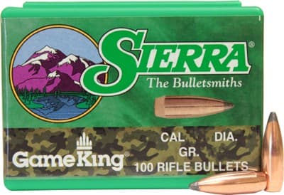 Sierra Gameking Rifle Bullets .338 Cal .338" 250 Gr SBT 50/Ct