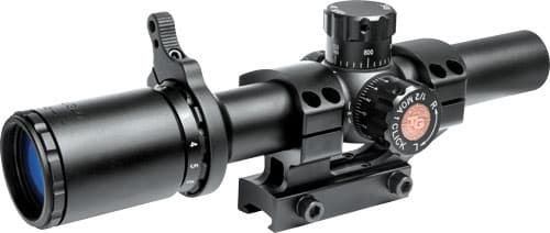 Truglo Tru-Brite 30 Seriestactical Rifle Scope 1-6X24MM 30MM SFP IR Power Ring Duplex Mil-Dot Illum Black