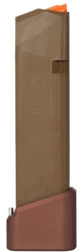 Taran TI G17 Completed FDE MAG - +5/6 FLAT COY Bronze BASE PAD