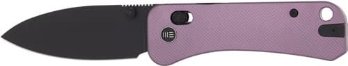 WE Knife Banter 2 2.87" Purple - Aluminum/BLK Stnwash Crossbar