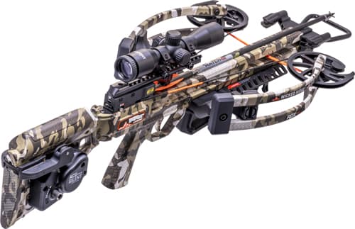 Wicked Ridge RDX 410 Reverse-Draw Crossbow Acudraw Silent Pro-View 400 Scope Peak XT