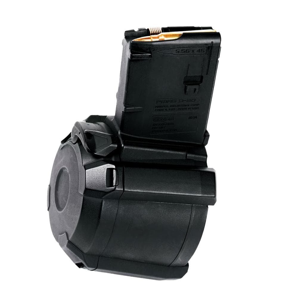 Magpul PMAG D-60 AR/M4 Rifle Magazine Black Polymer 5.56X45MM NATO 60/Rd